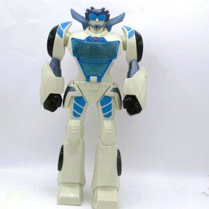 Hasbro 2015 Transformer Robot Action Figure 11.5" Tall Blue & White Articulated
